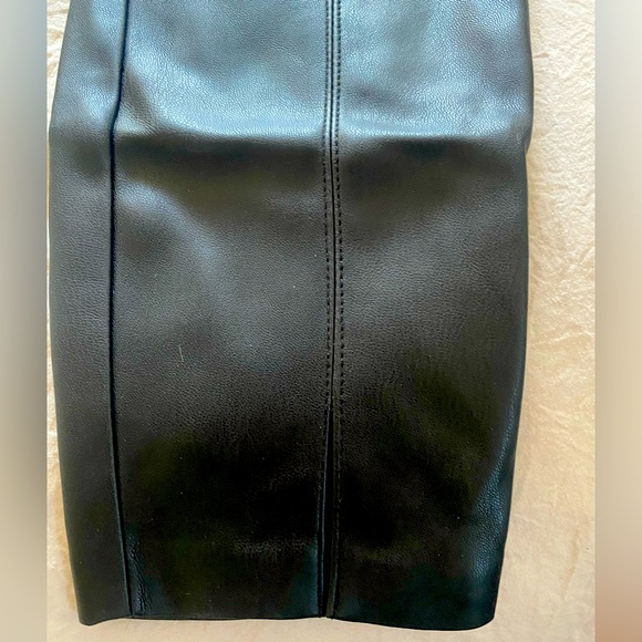 Zara faux leather Black legging - Picture 3 of 3